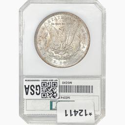 1890 Morgan Silver Dollar PCI MS62