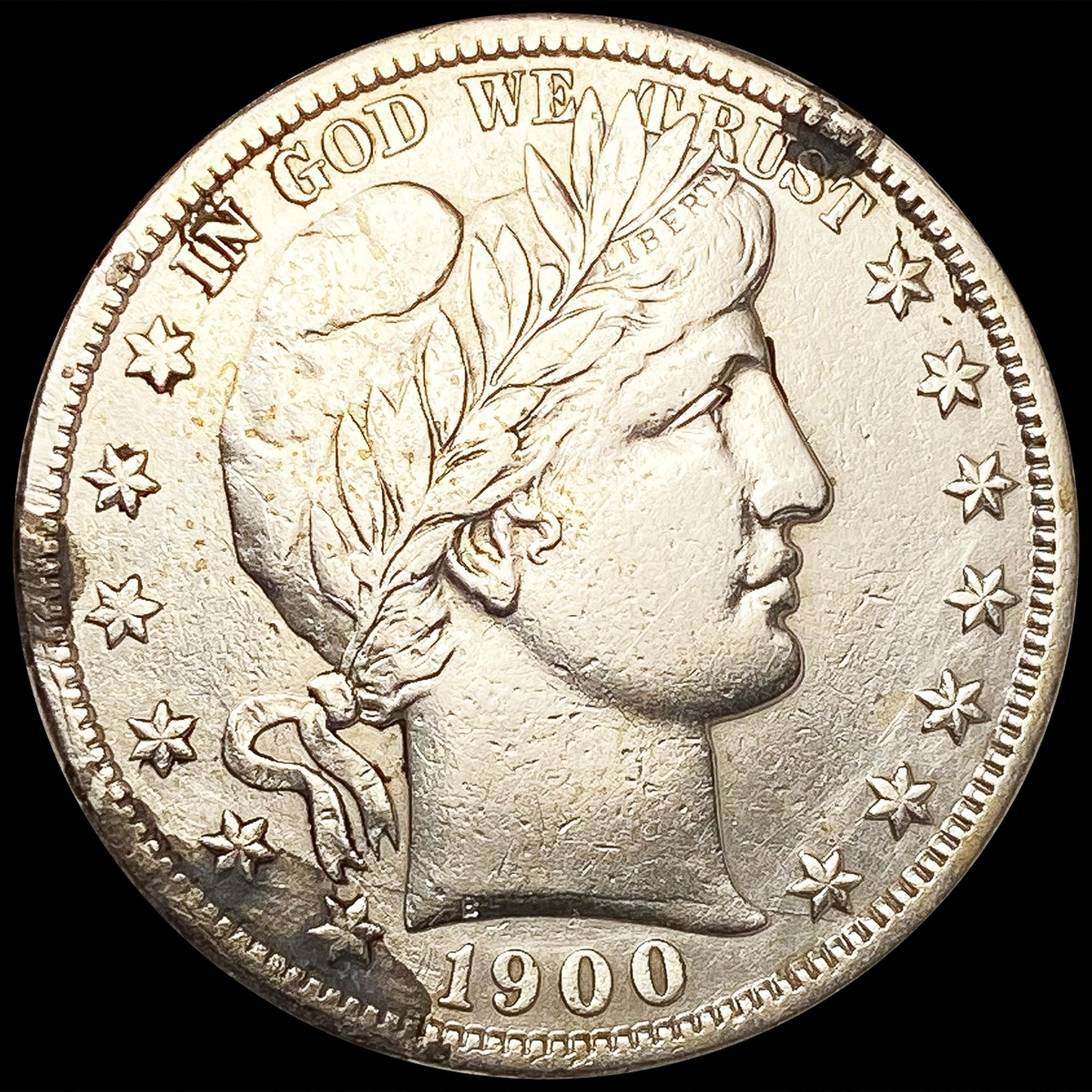 1900-S Barber Half Dollar CLOSELY UNCIRCULATED