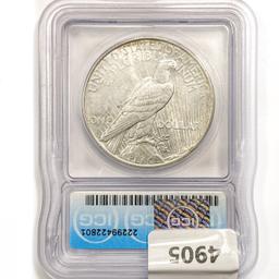 1926-D Silver Peace Dollar ICG AU58