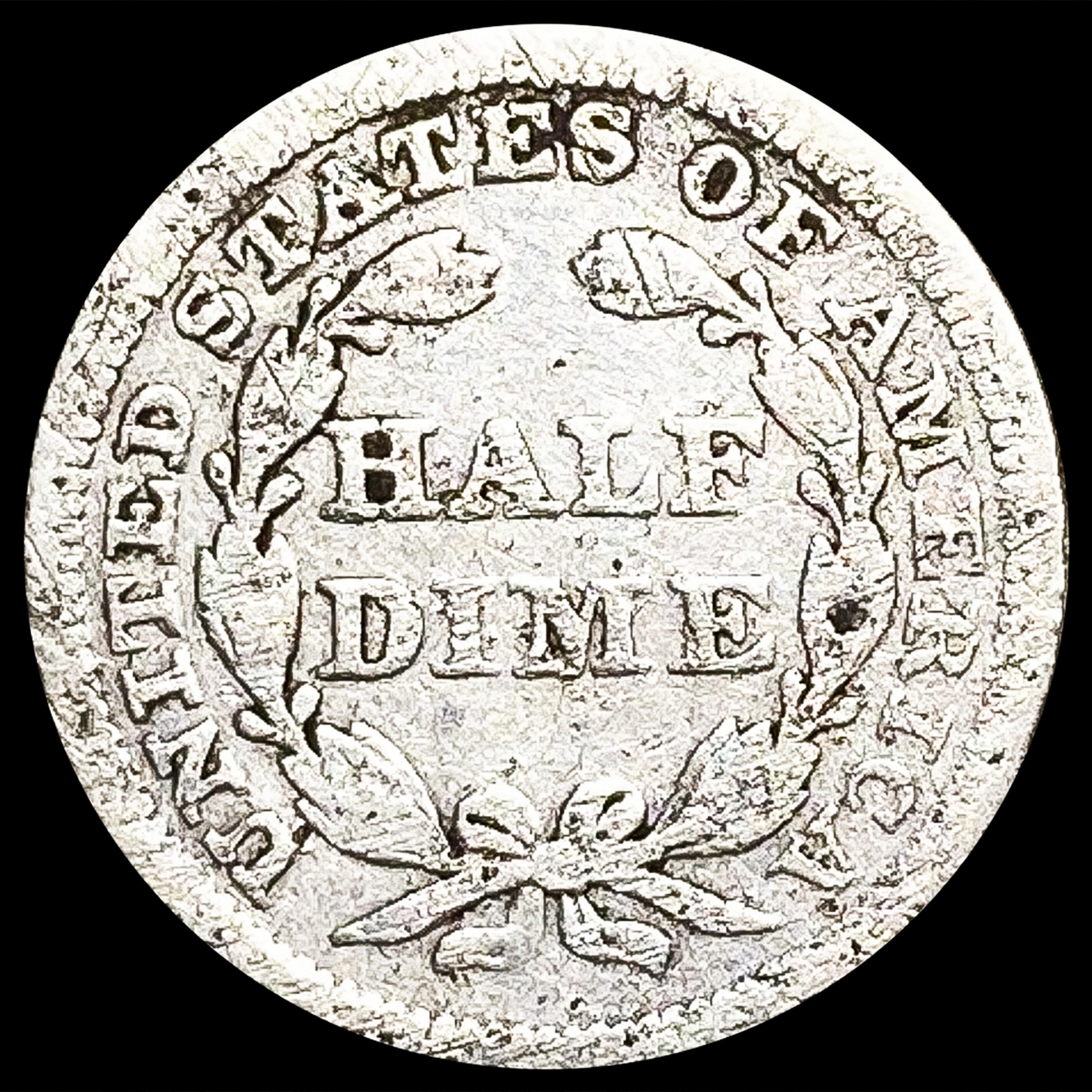 1854 Arws Seated Liberty Half Dime NICELY CIRCULAT