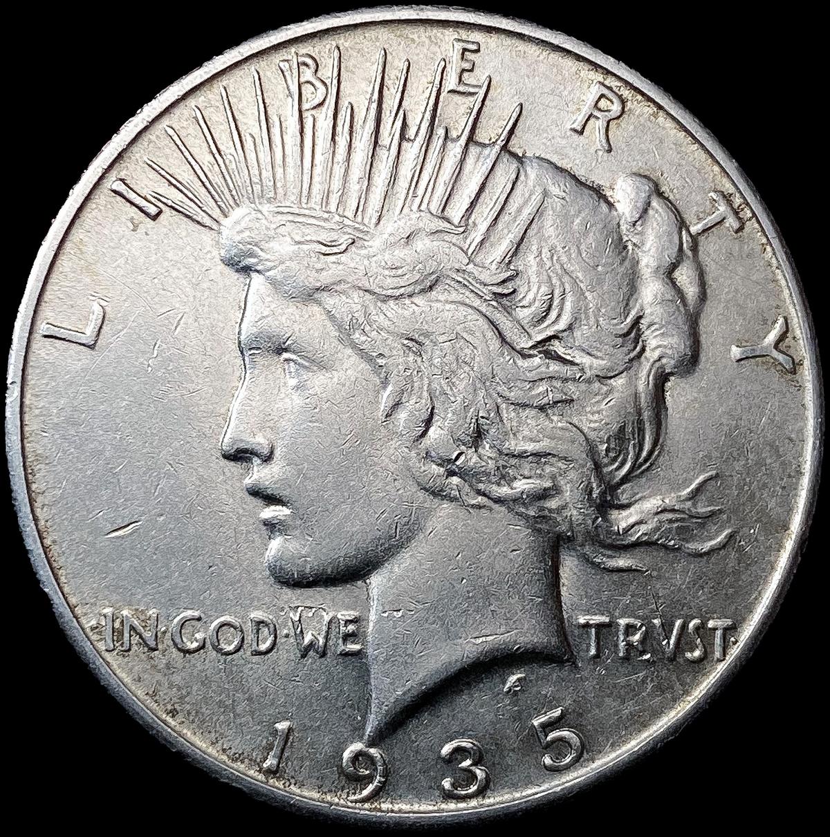 1935-S Silver Peace Dollar CLOSELY UNCIRCULATED