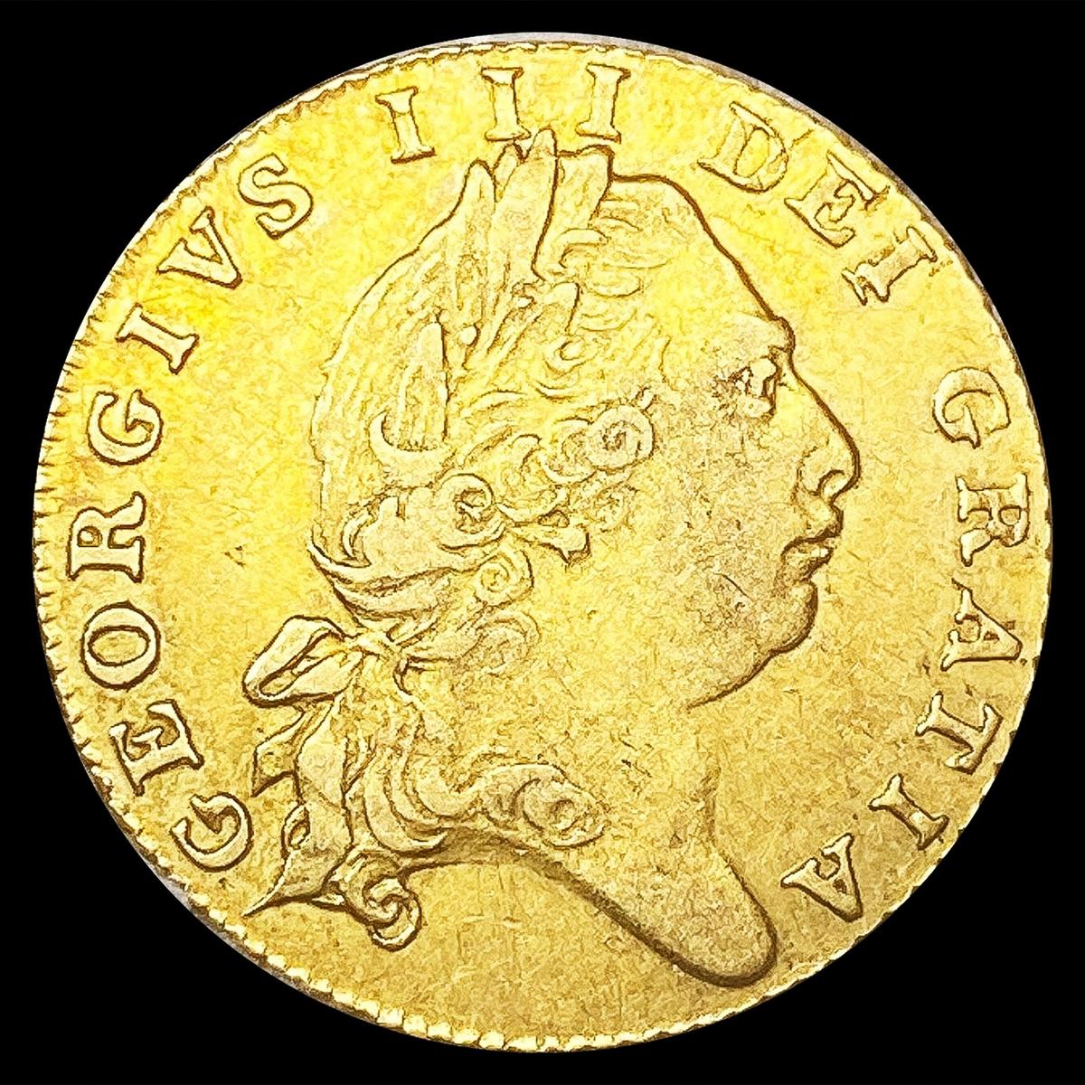 1801 G.B. .1231oz Gold Half Guinea LIGHTLY CIRCULA