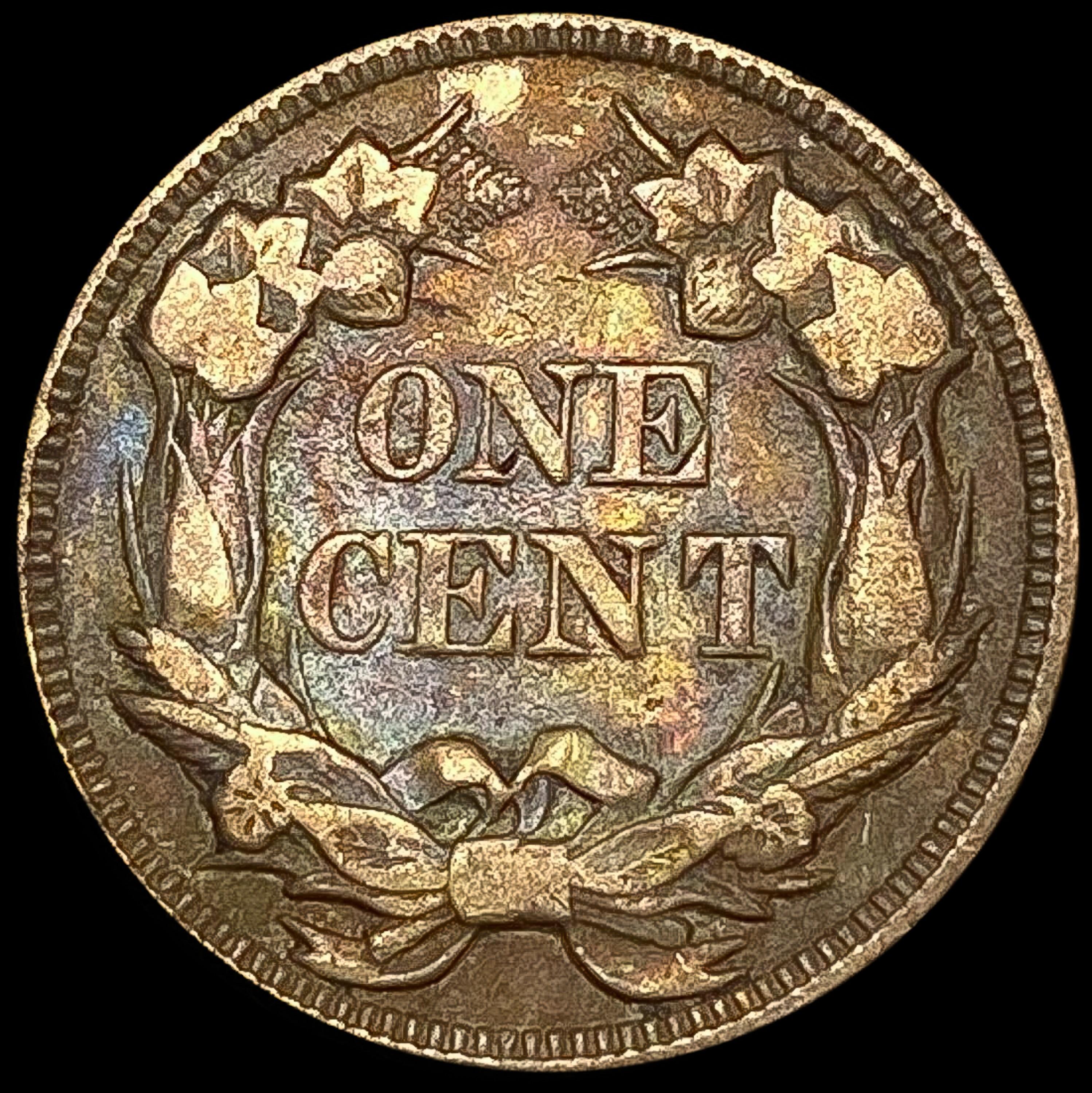 1857 Flying Eagle Cent NEARLY UNCIRCULATED