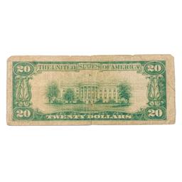 1929 $20 US Bank of Richmond, VA Fed Res Note