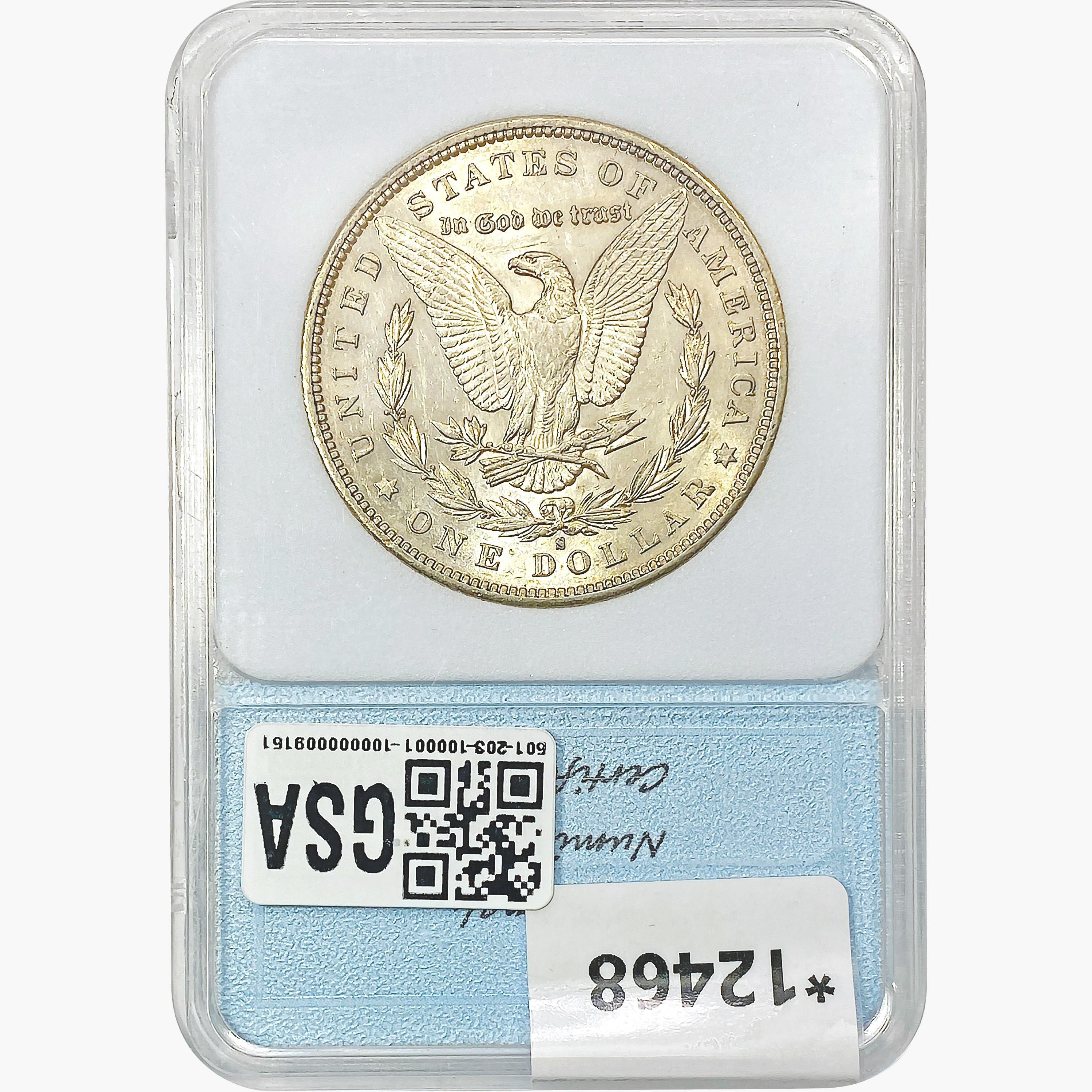 1889-S Morgan Silver Dollar NNC MS60