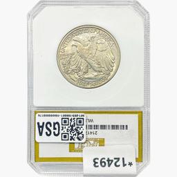 1942 Walking Liberty Half Dollar PCI MS64