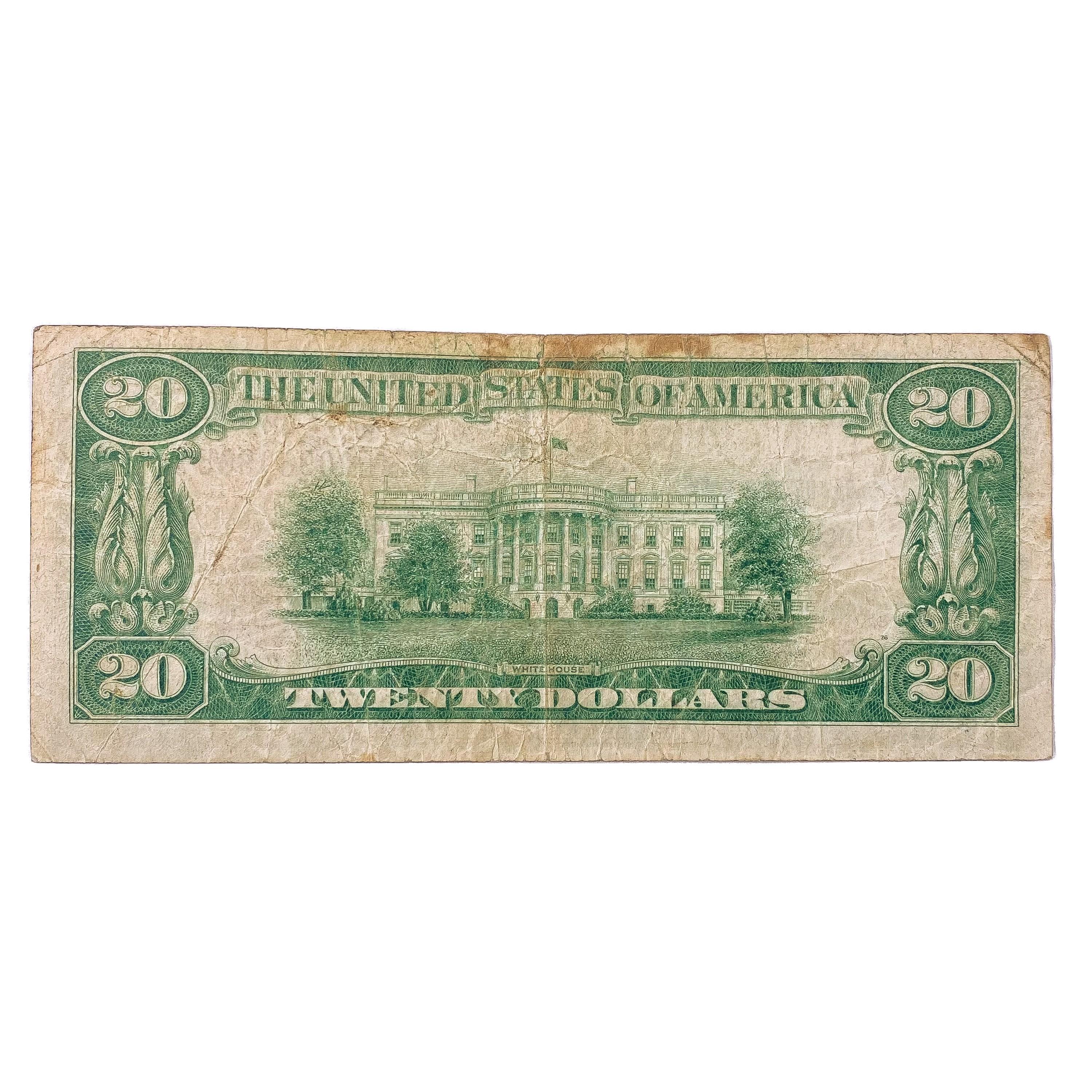 1929 $20 US Bank of Richmond, VA Fed Res Note