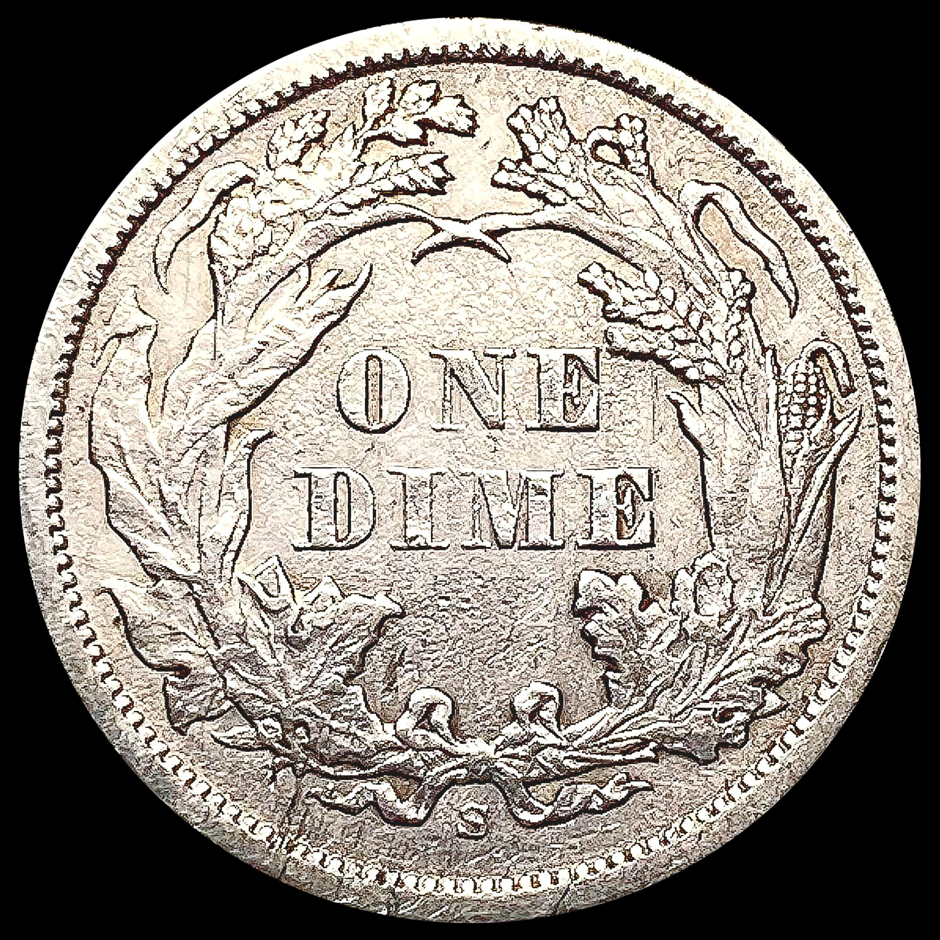 1869-S Seated Liberty Dime CLOSELY UNCIRCULATED