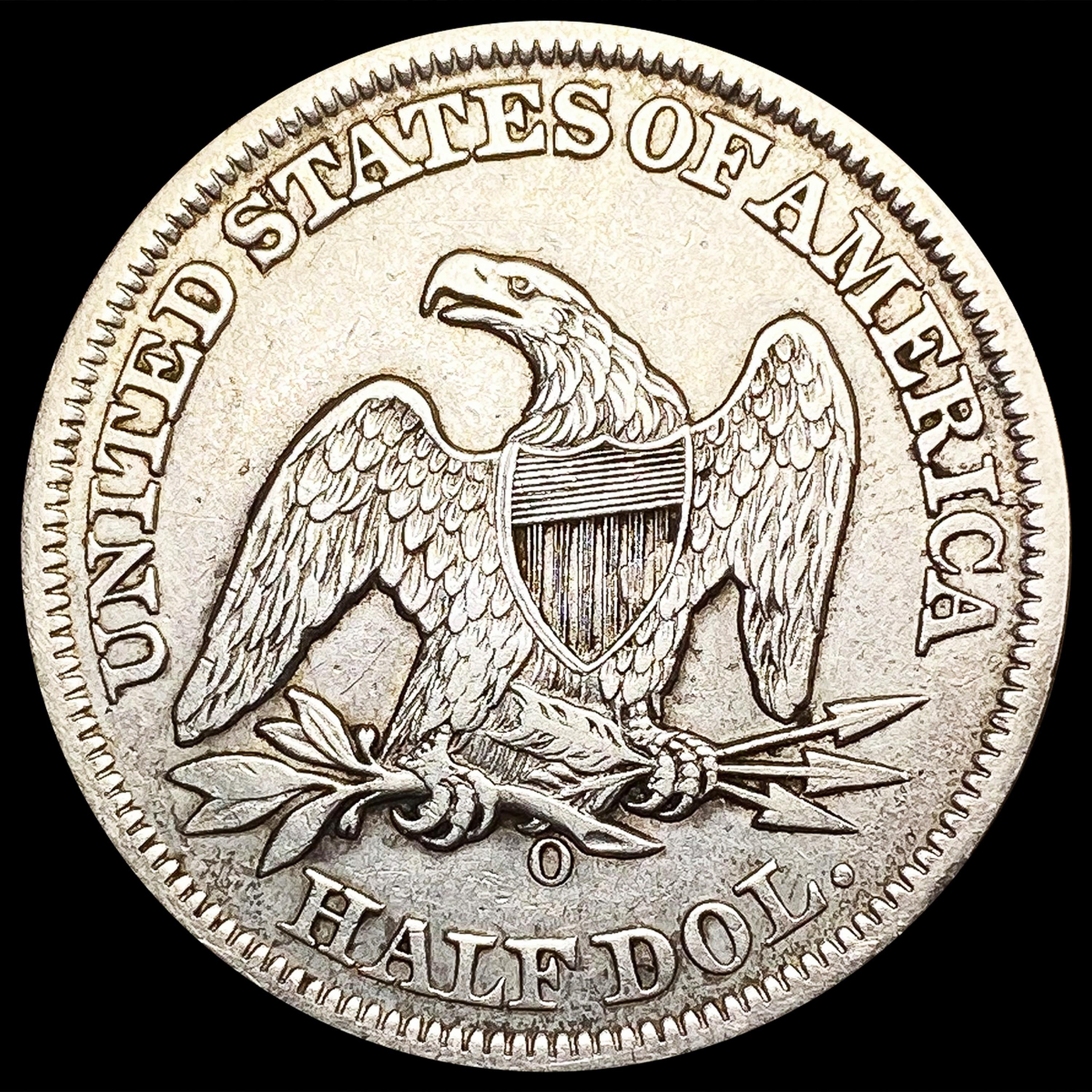 1858-O Seated Liberty Half Dollar ABOUT UNCIRCULAT