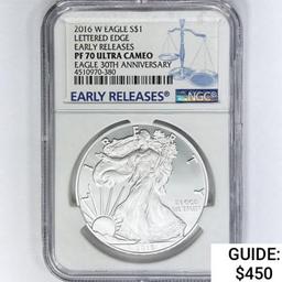 2016-W Silver Eagle NGC PF70 UC Ltrd Edge