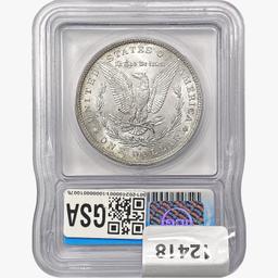 1880-O Morgan Silver Dollar ICG MS62