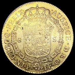 1803 Spain .7615oz Gold 8 Escudos ABOUT UNCIRCULAT