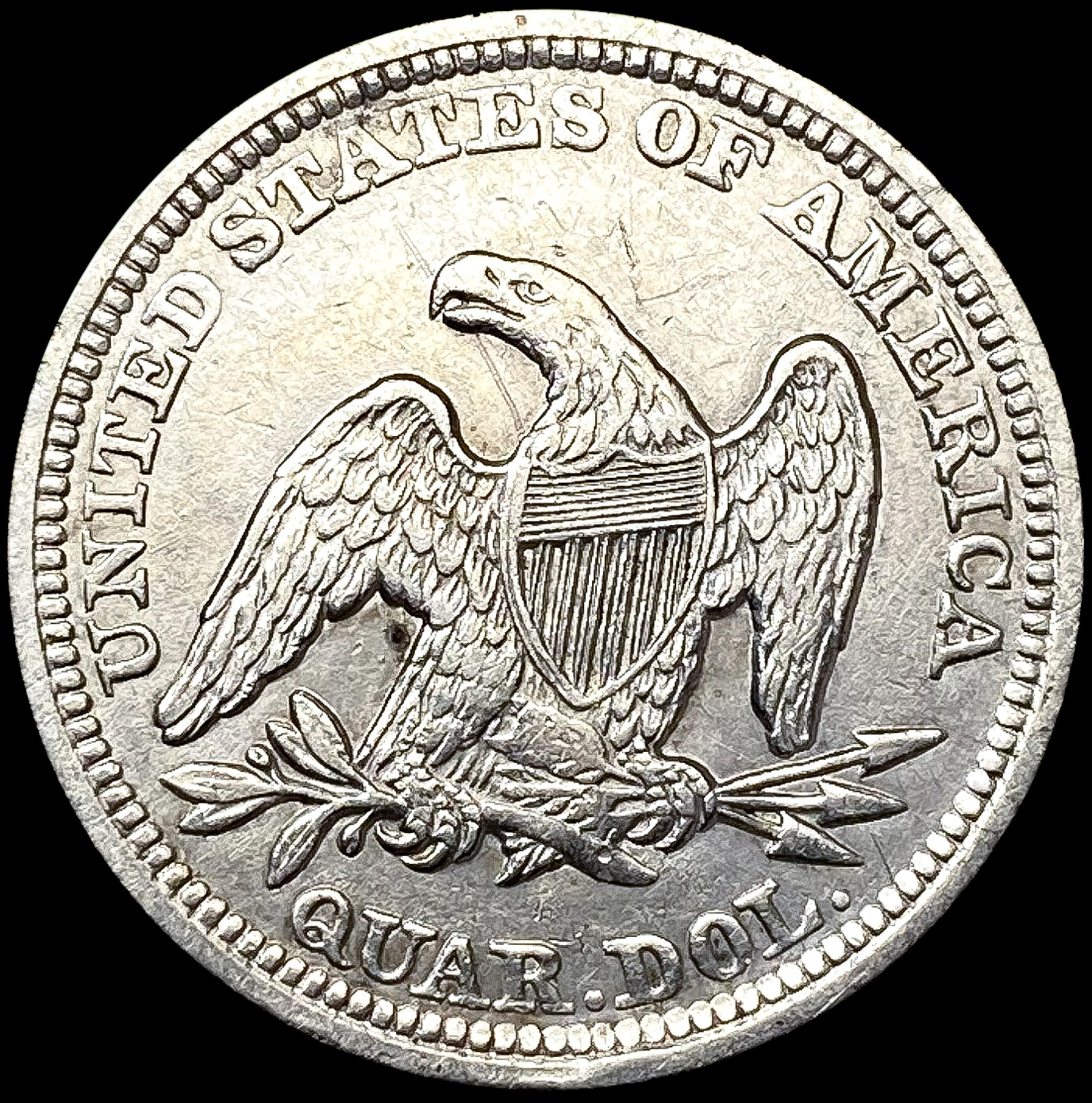 1857 Seated Liberty Quarter CLOSELY UNCIRCULATED