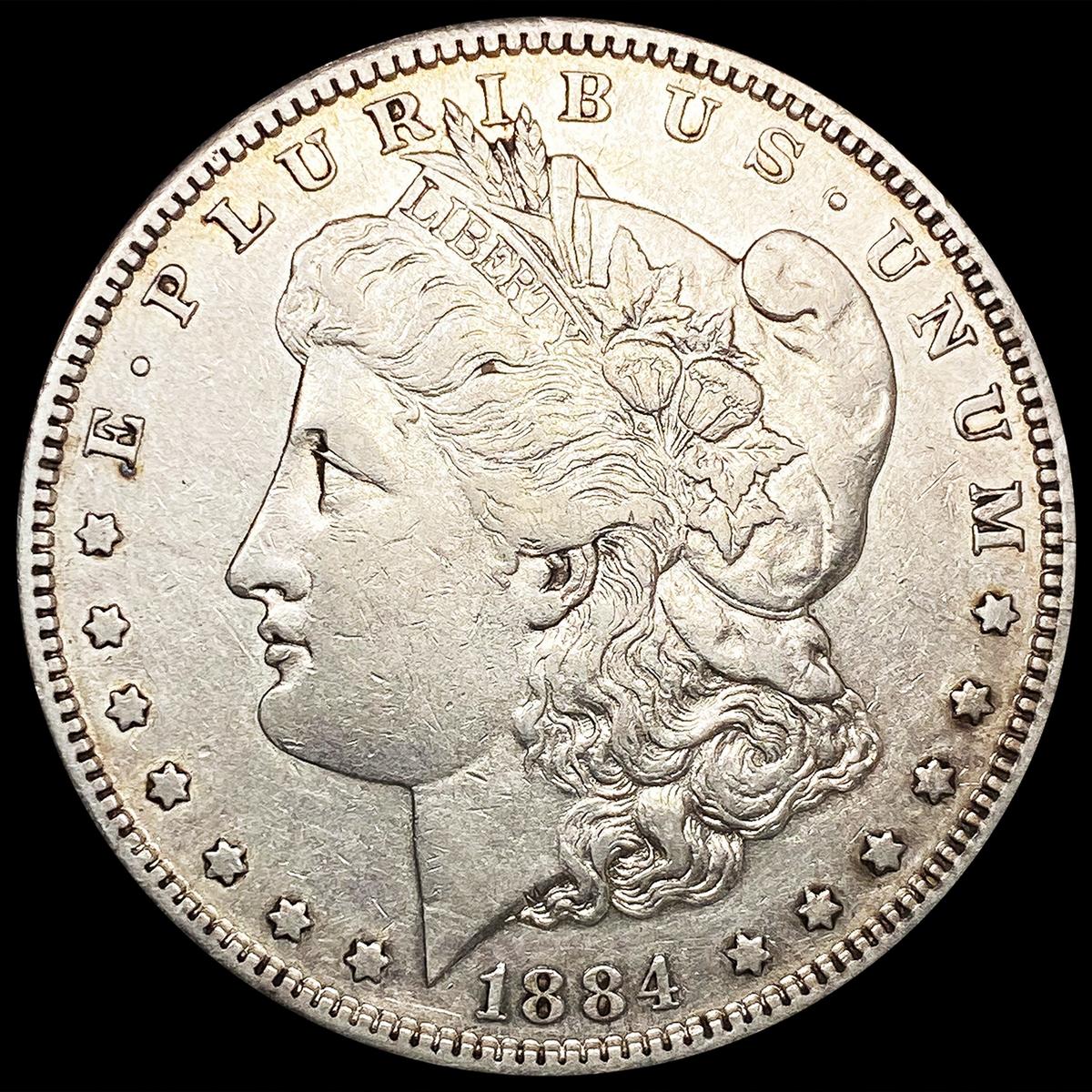 1884-S Morgan Silver Dollar NEARLY UNCIRCULATED