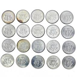 1964 Kennedy Half Dollar   (20 Coins)