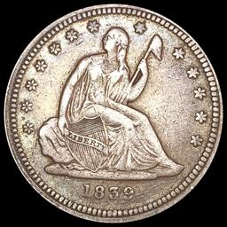 1839 Seated Liberty Quarter LIGHTLY CIRCULATED