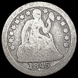 1845-O Seated Liberty Dime NICELY CIRCULATED