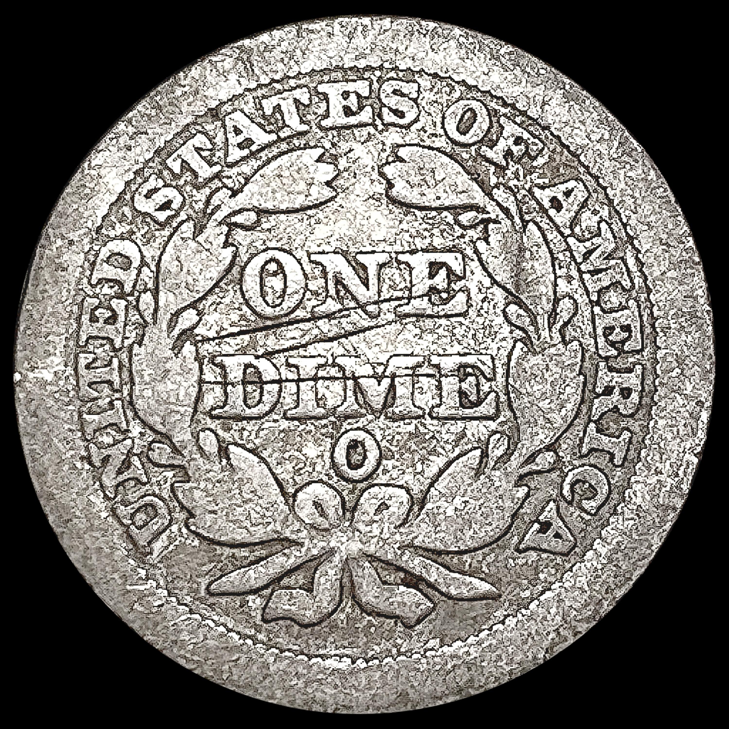 1845-O Seated Liberty Dime NICELY CIRCULATED