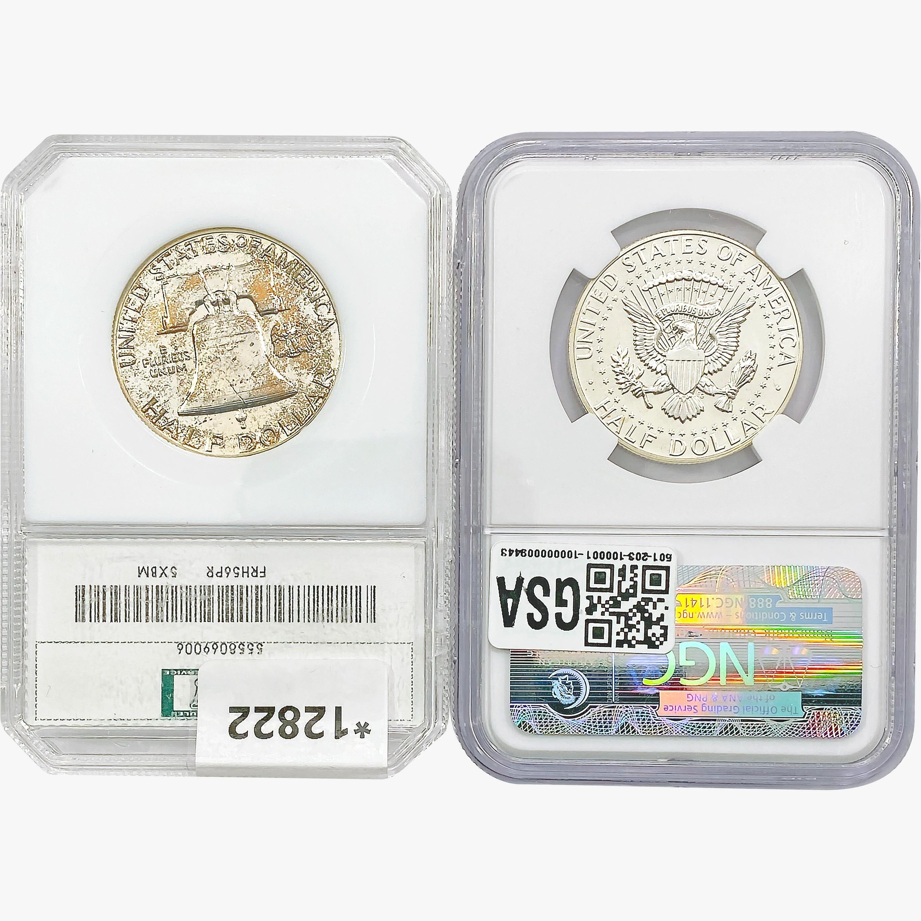 1956&1964 [2] Silver Half Dollars PCI/NGC PF67