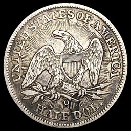 1853-O Arws & Rays Seated Liberty Half Dollar NEAR
