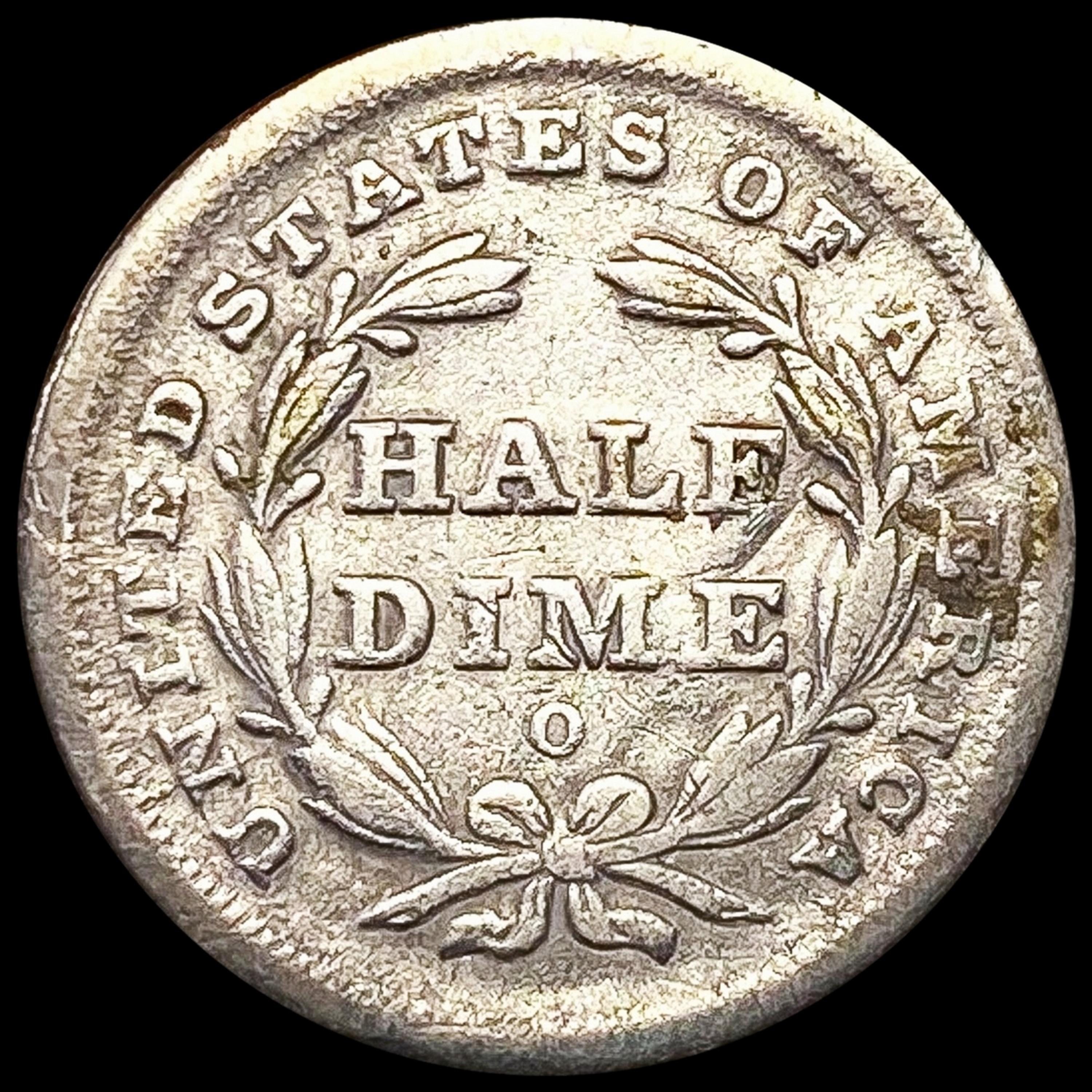 1840-O Seated Liberty Half Dime NICELY CIRCULATED