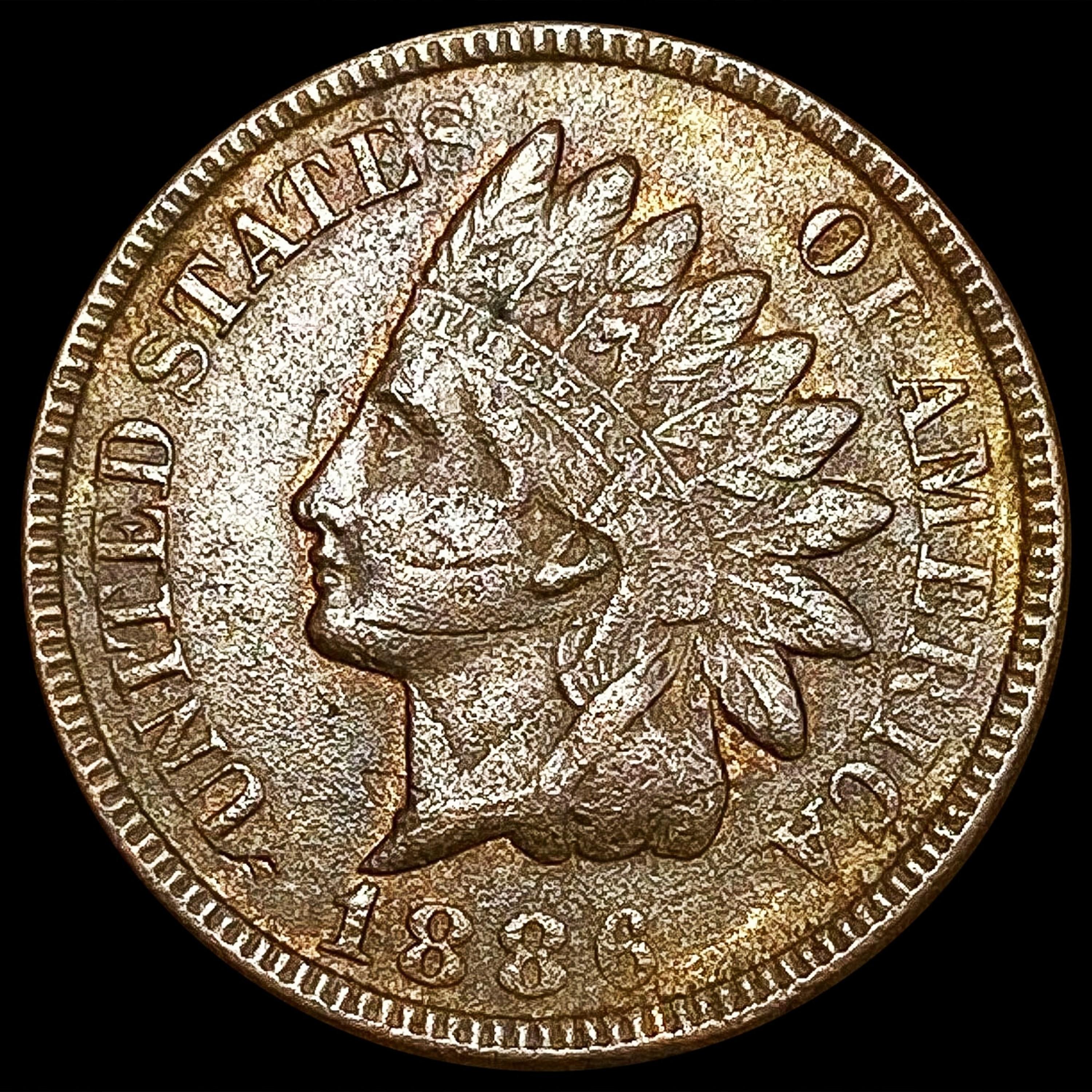 1886 Indian Head Cent NEARLY UNCIRCULATED