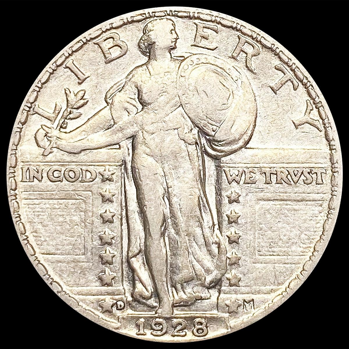 1928-D Standing Liberty Quarter CLOSELY UNCIRCULAT