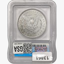 1893 Morgan Silver Dollar ICG AU55
