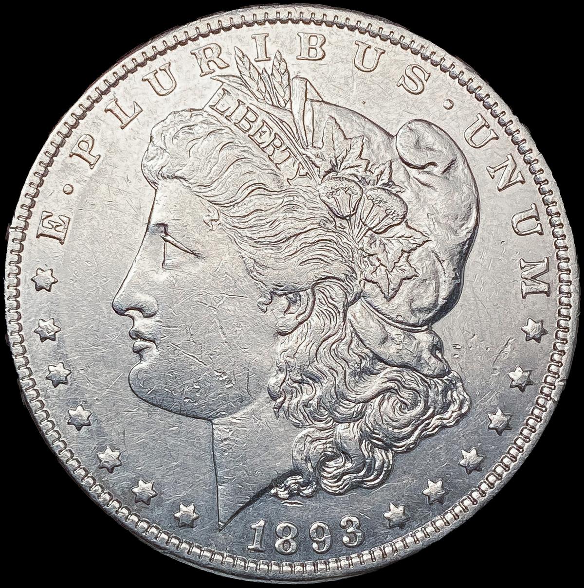 1893 Morgan Silver Dollar CLOSELY UNCIRCULATED