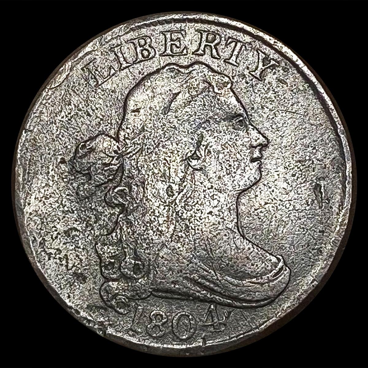 1804 Draped Bust Half Cent NICELY CIRCULATED