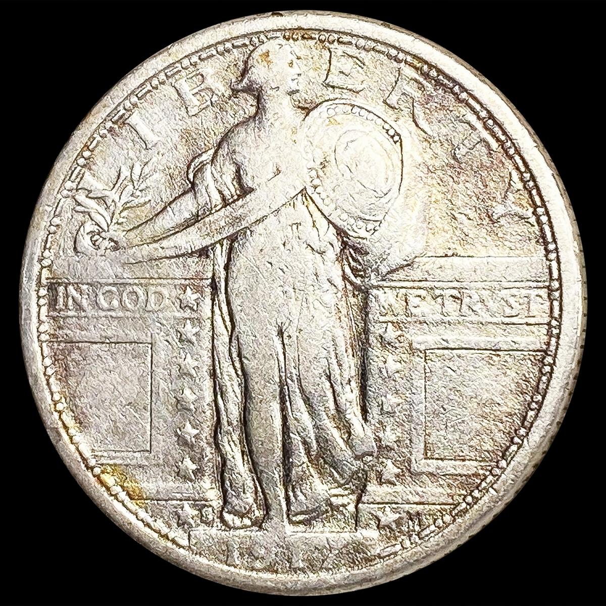 1917-S Standing Liberty Quarter LIGHTLY CIRCULATED