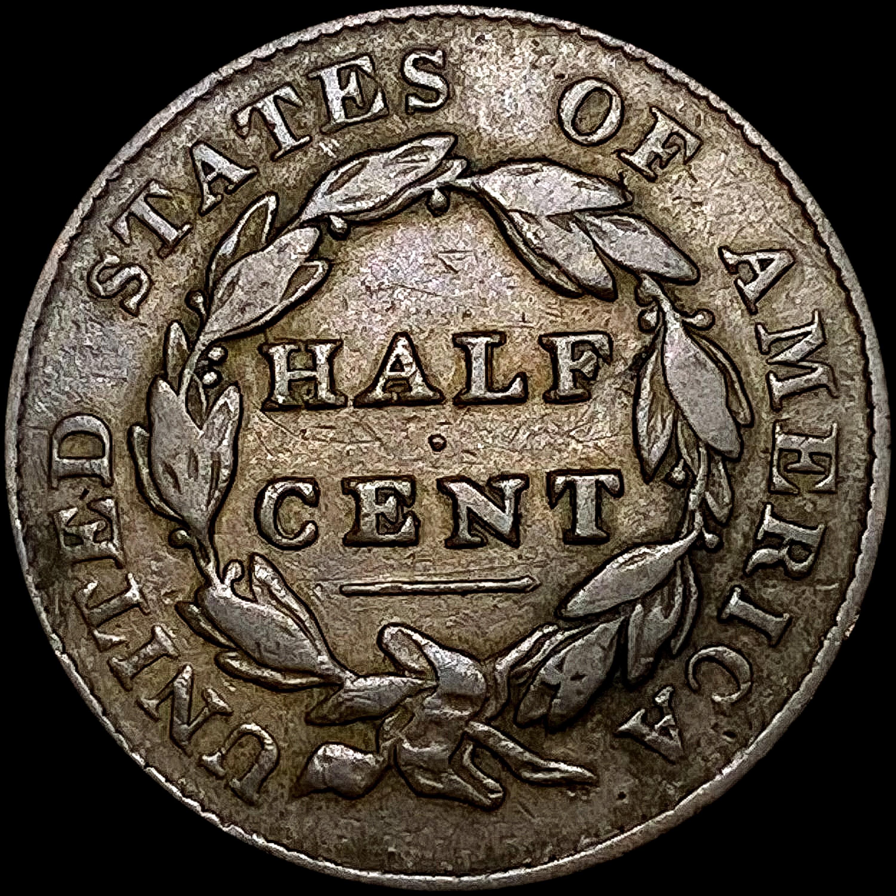 1828 Classic Head Half Cent NICELY CIRCULATED