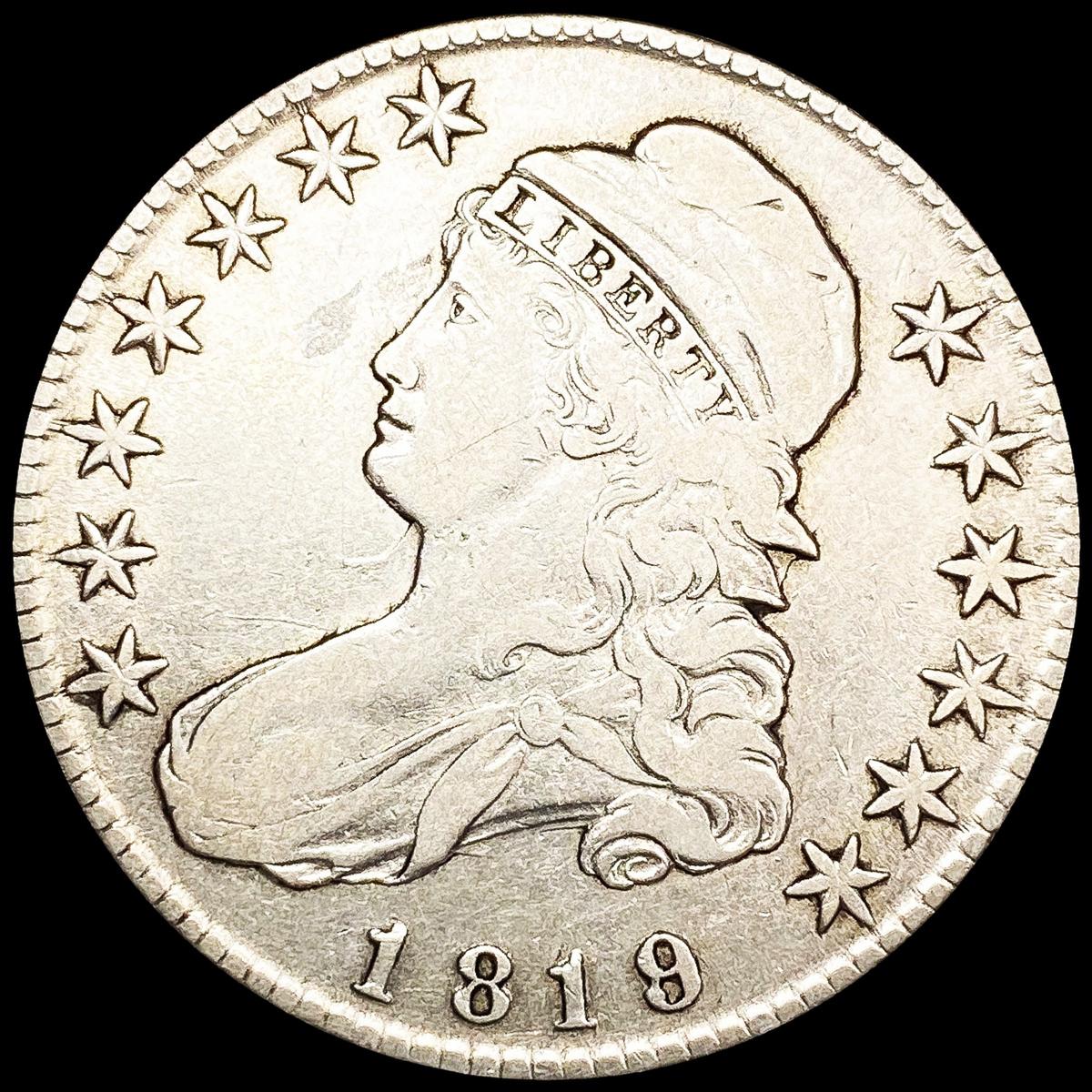 1819 Capped Bust Half Dollar LIGHTLY CIRCULATED