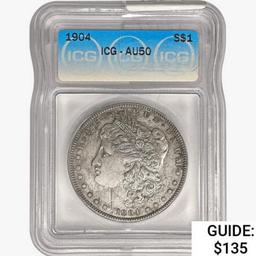 1904 Morgan Silver Dollar ICG AU50