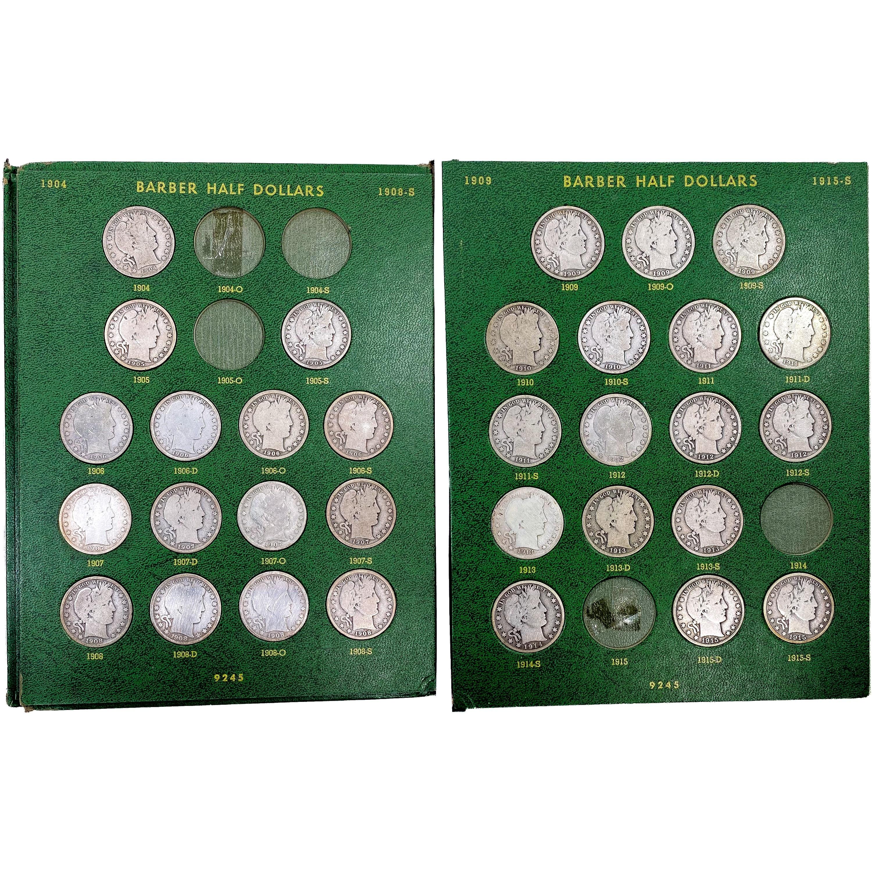 1894-1915 Barber Half Dollar Set [48 Coins]