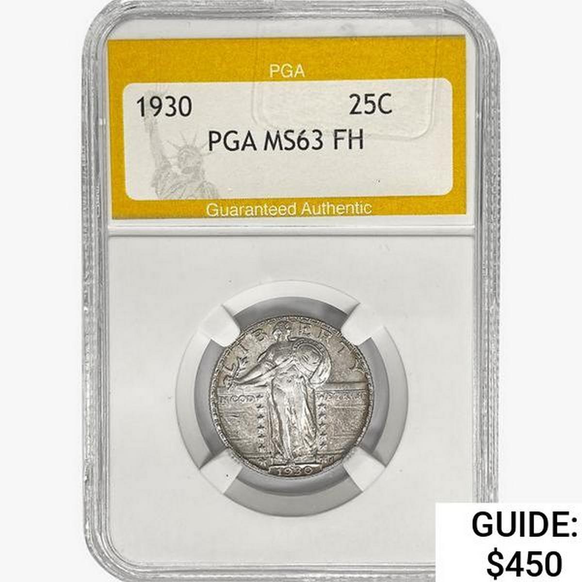 1930 Standing Liberty Quarter PGA MS63 FH