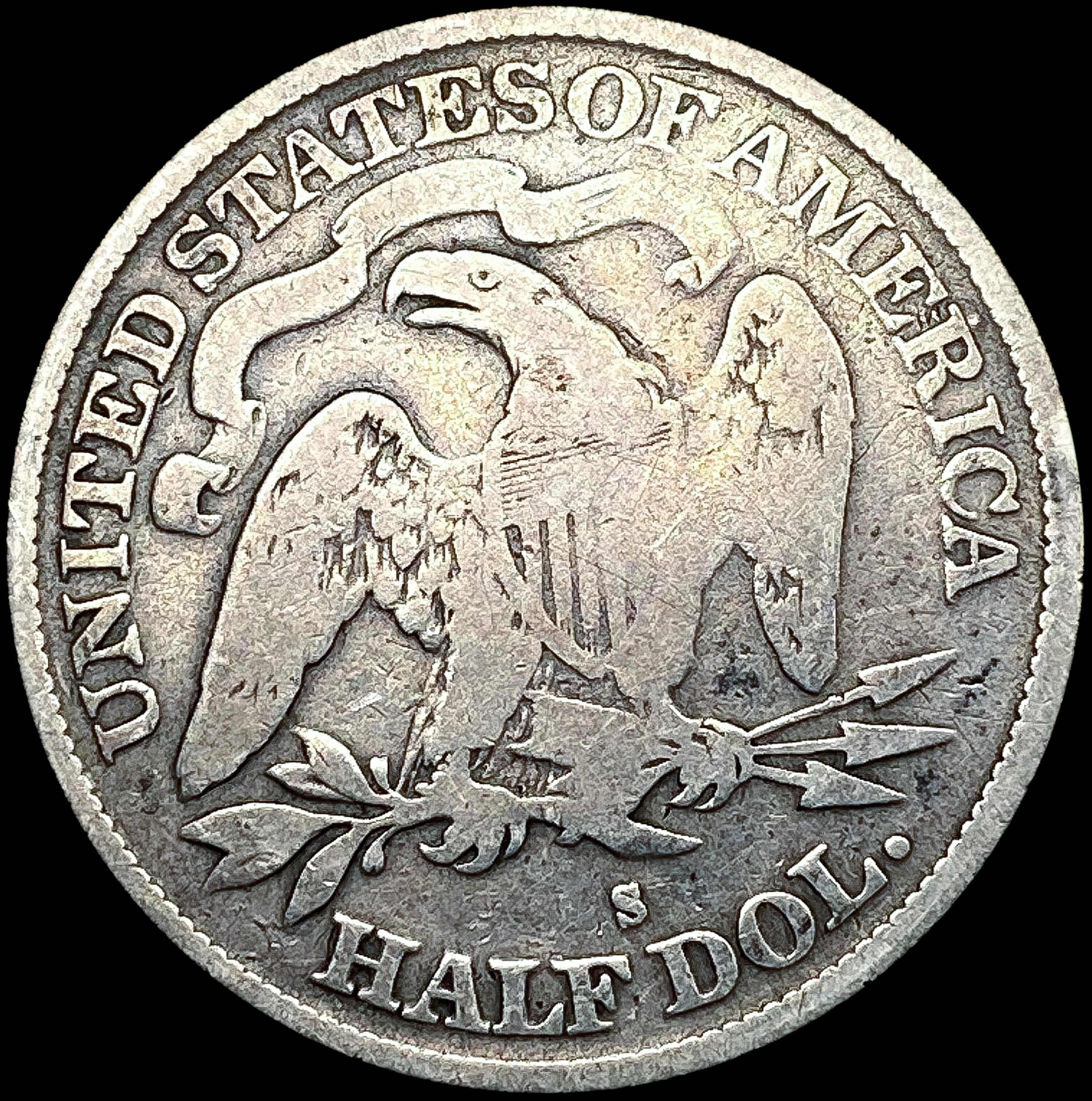 1872-S Seated Liberty Half Dollar NICELY CIRCULATE