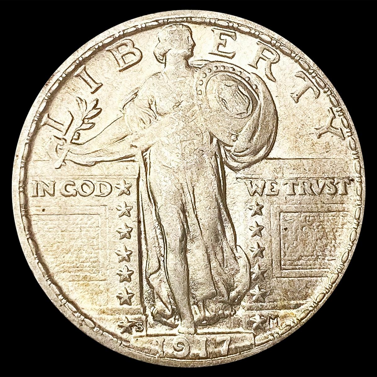 1917-S Standing Liberty Quarter CLOSELY UNCIRCULAT