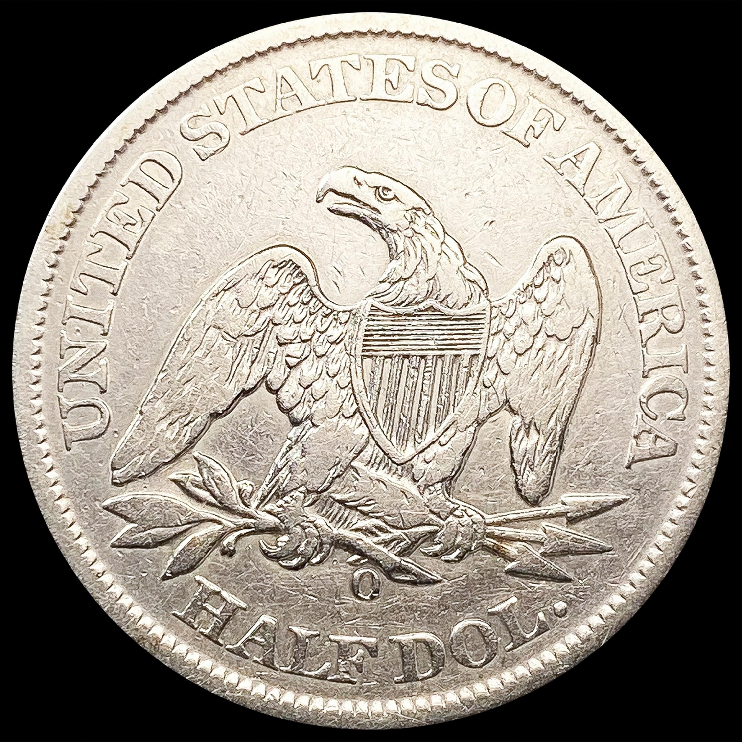 1861-O Seated Liberty Half Dollar NEARLY UNCIRCULA