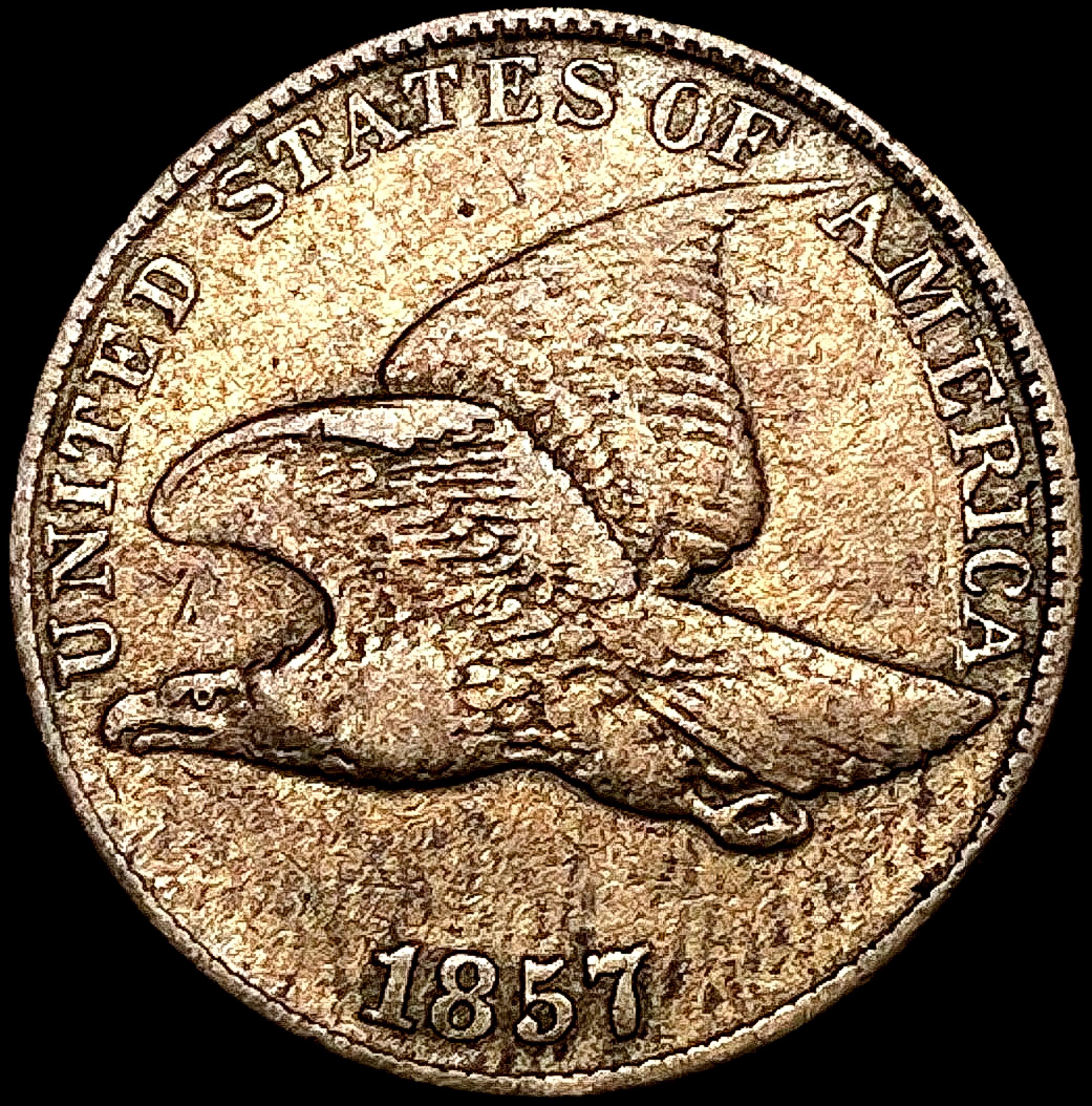 1857 Flying Eagle Cent CLOSELY UNCIRCULATED