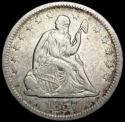 1857-O Seated Liberty Quarter LIGHTLY CIRCULATED