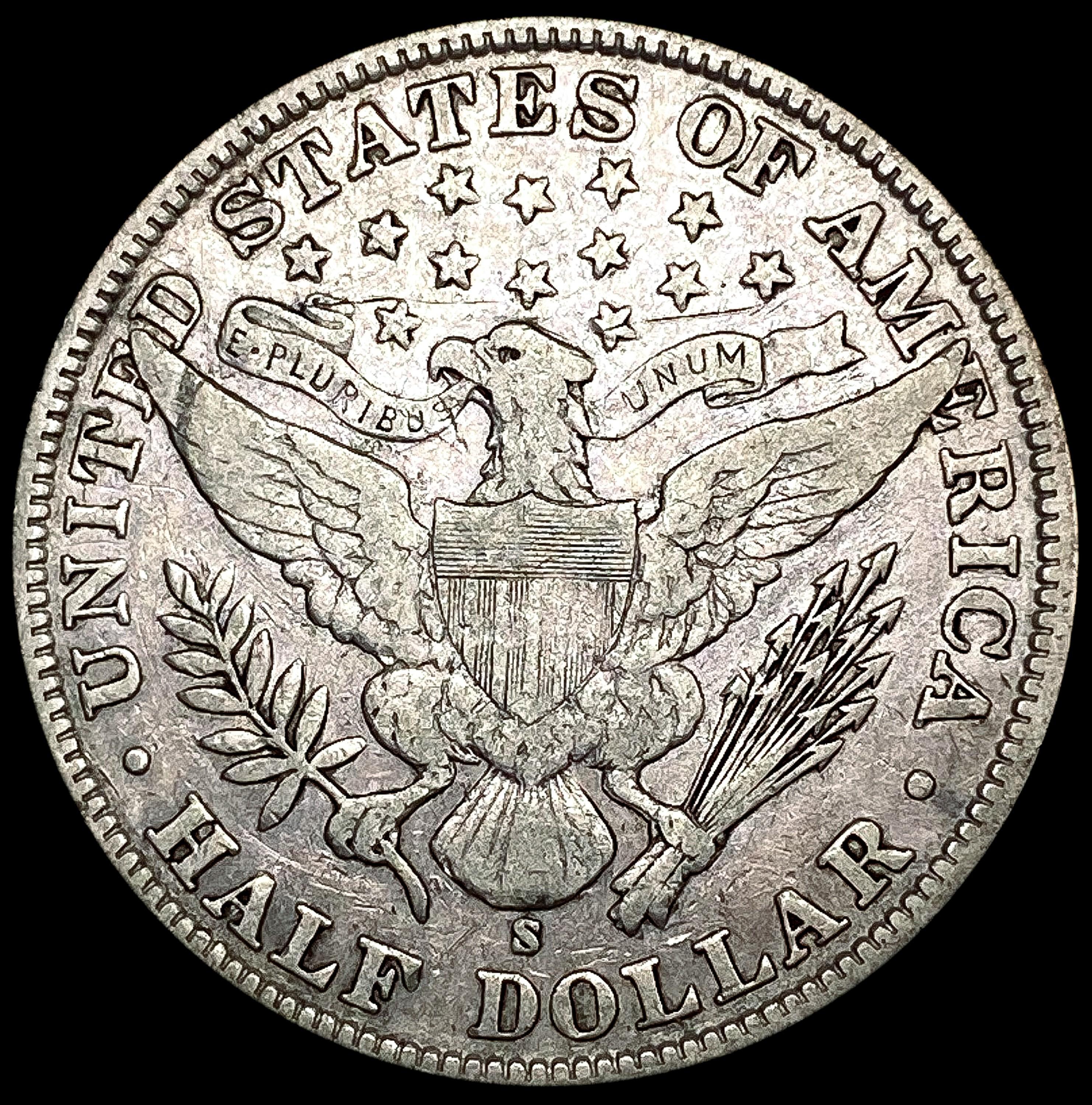 1905-S Barber Half Dollar LIGHTLY CIRCULATED