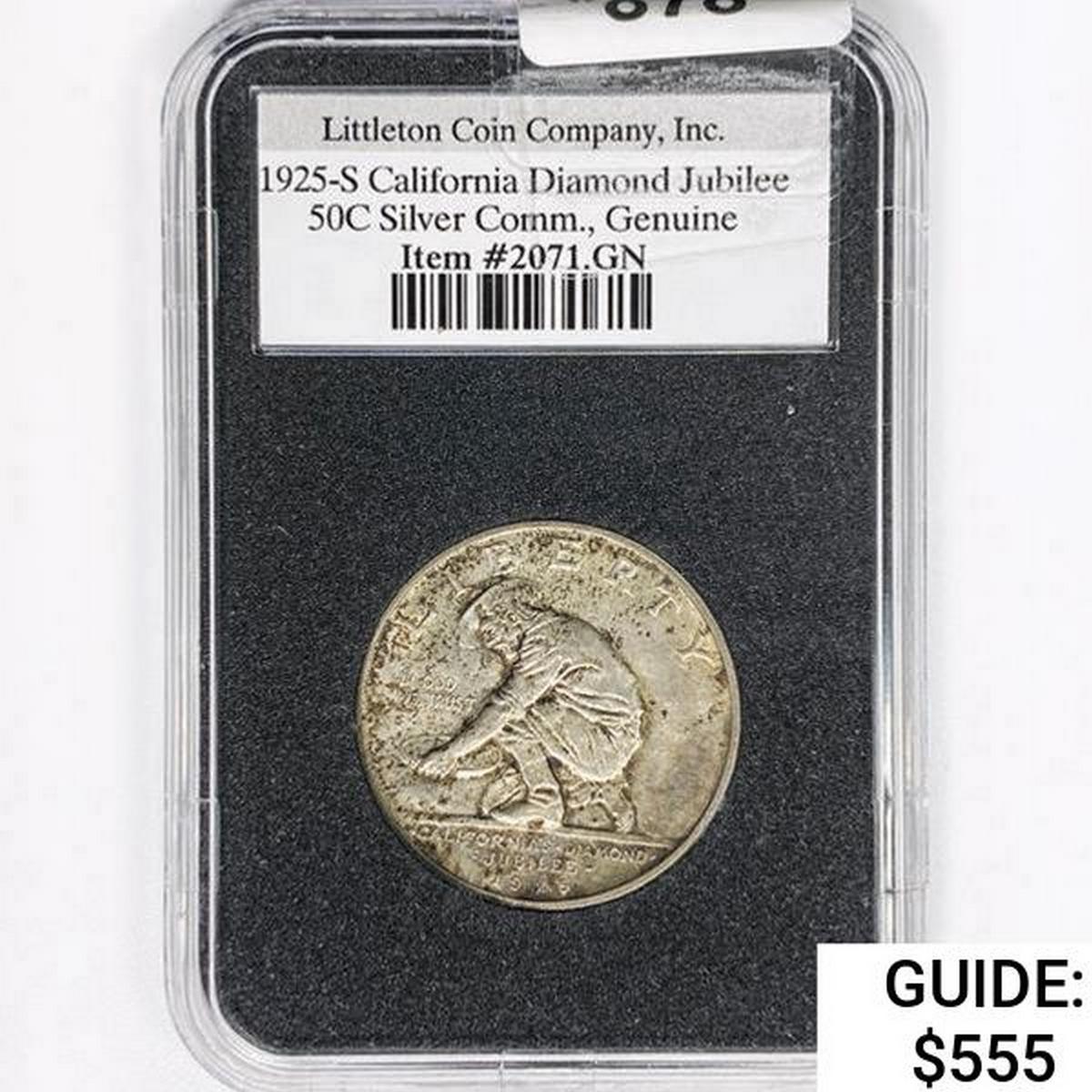 1925-S Jubilee Half Dollar LCC GEN