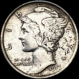 1917-D Mercury Dime CLOSELY UNCIRCULATED