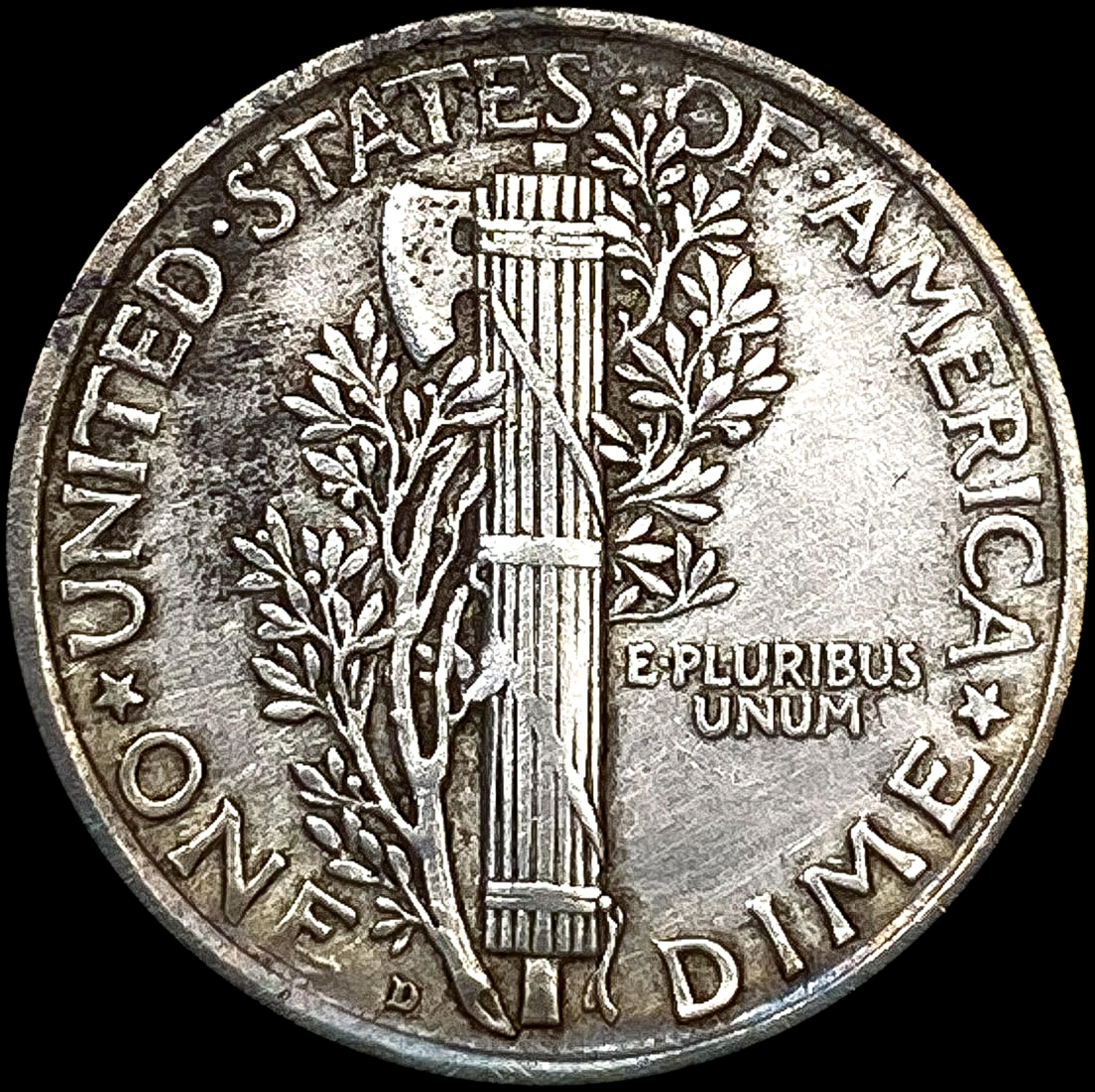 1917-D Mercury Dime CLOSELY UNCIRCULATED