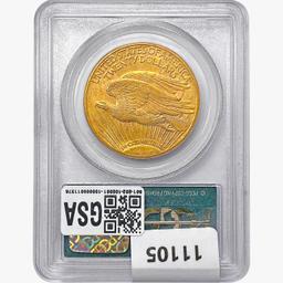 1920 $20 Gold Double Eagle PCGS AU55