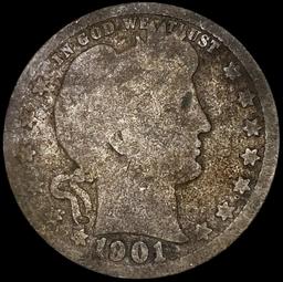 1901-O Barber Quarter NICELY CIRCULATED