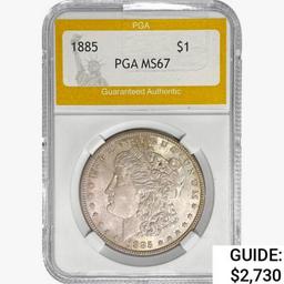 1885 Morgan Silver Dollar PGA MS67