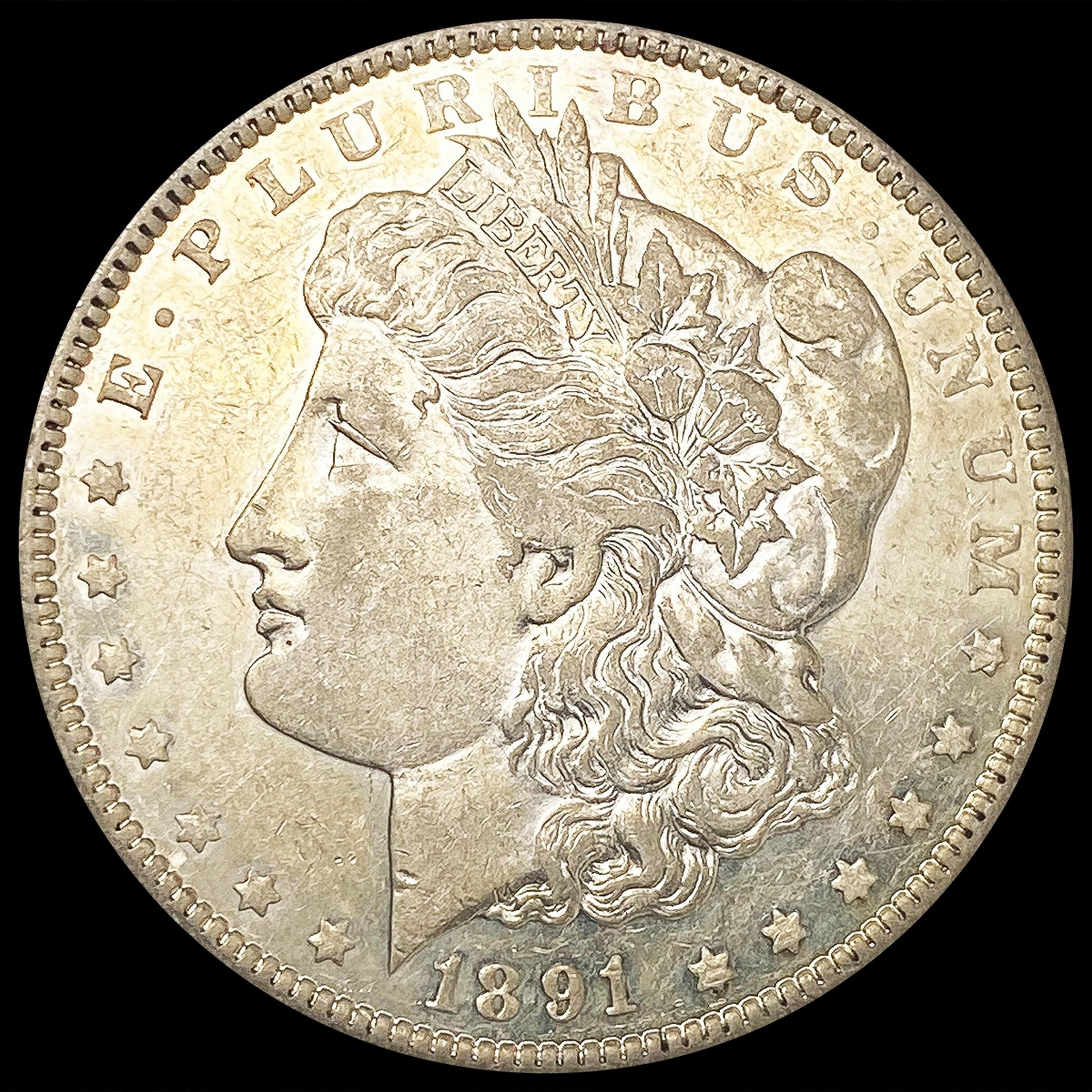 1891-CC Morgan Silver Dollar NEARLY UNCIRCULATED