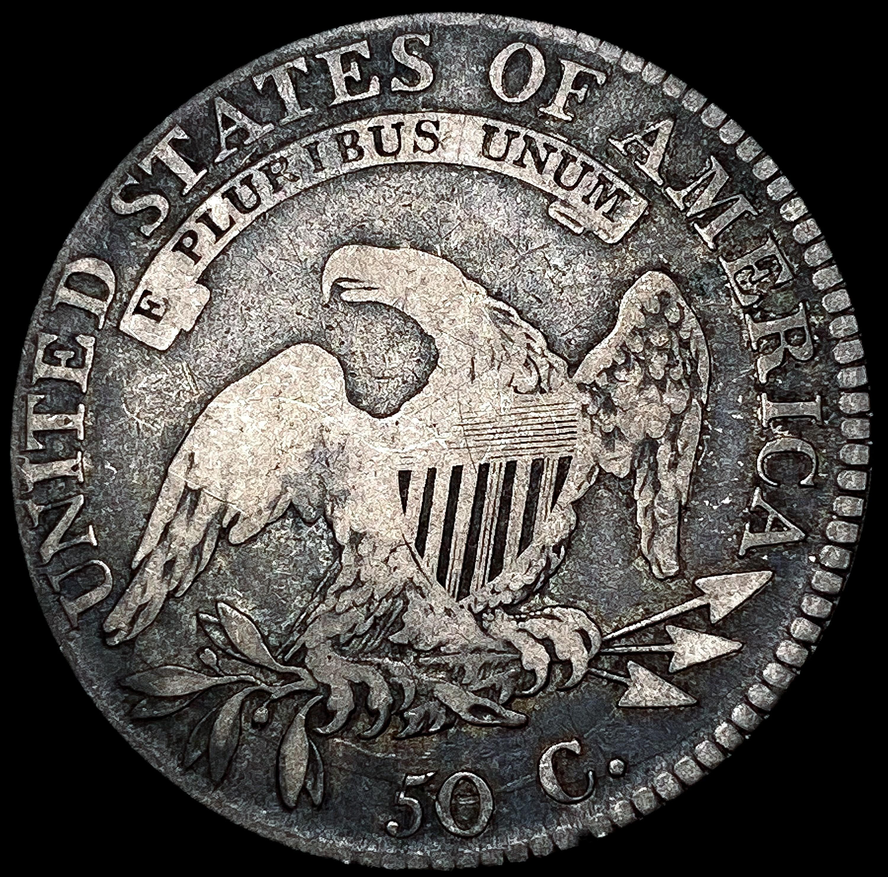 1818/7 Capped Bust Half Dollar NICELY CIRCULATED